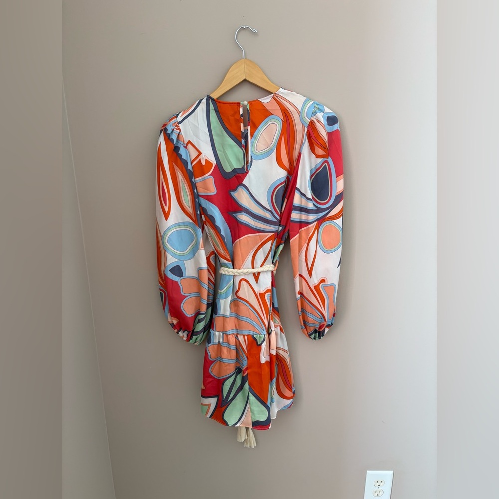 Alexis Multicolor Long Sleeve Dress Size Small - Picture 4 of 4